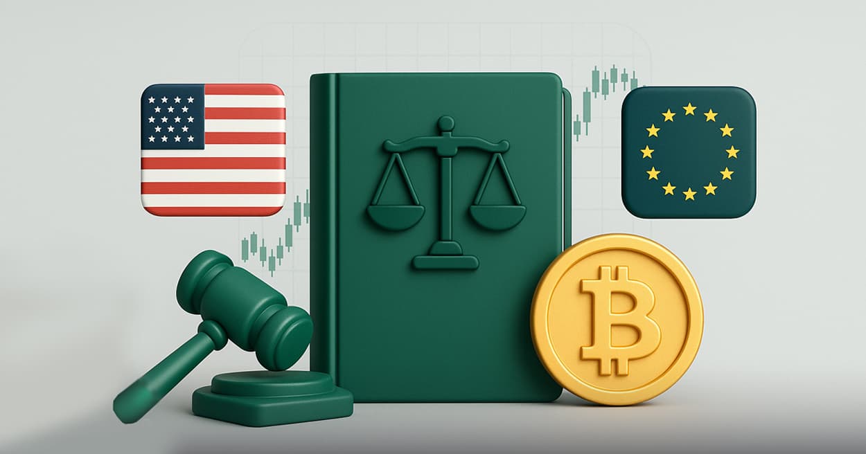 تطبیق قوانین رمزارز در آمریکا و اروپا و تأثیر آن بر کاربران ایرانی