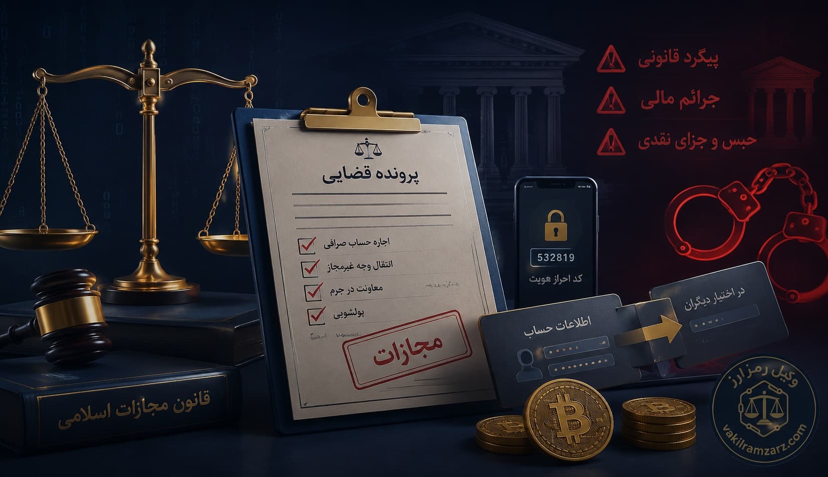 اجاره دادن حساب صرافی ارز دیجیتال چه مجازاتی دارد