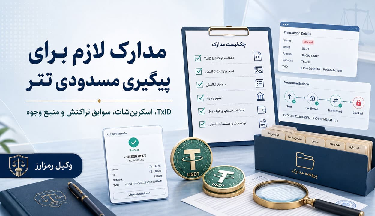 نامه‌ نگاری به پشتیبانی صرافی‌ برای آزادسازی تتر